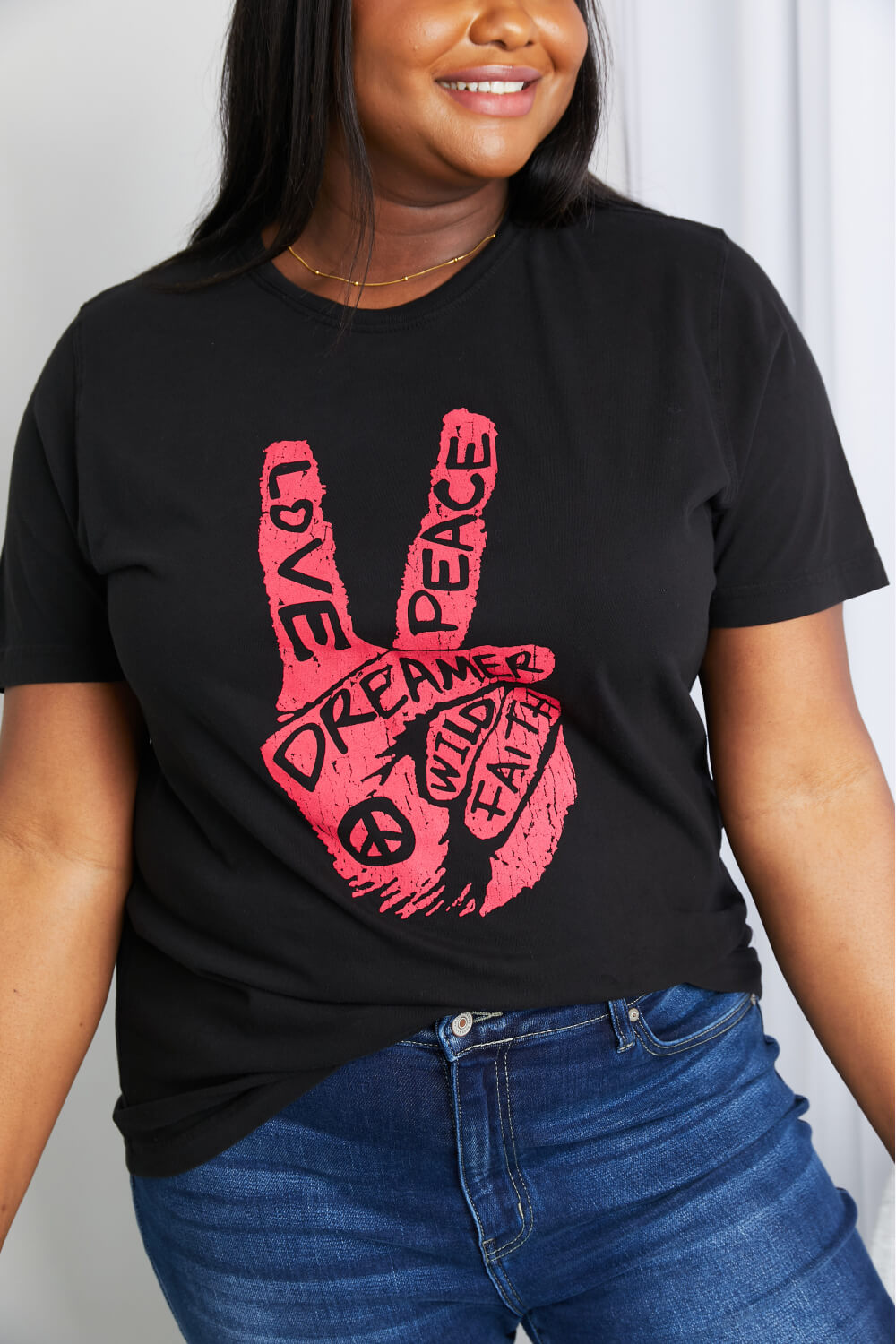 MineB Camiseta tipo túnica con gráfico de tamaño completo