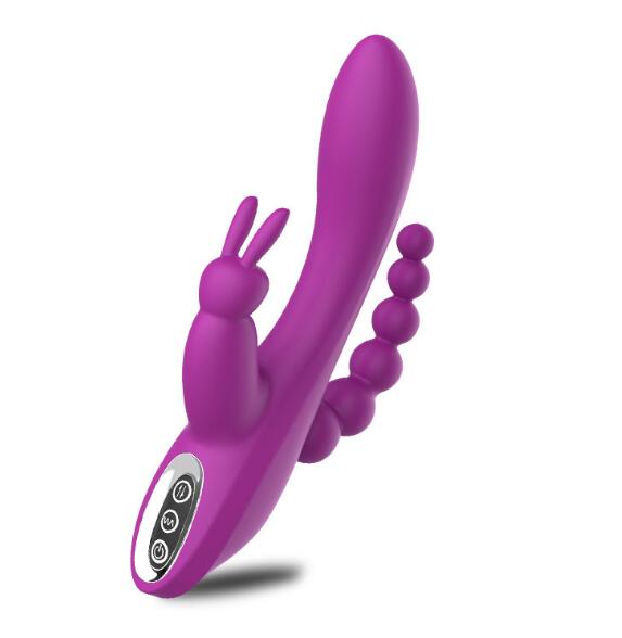 Vibrador de conejo recargable impermeable de 12 velocidades