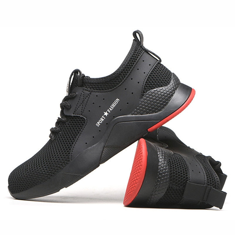Botas para hombre, botas de seguridad para el trabajo con punta de acero, zapatos de seguridad antigolpes para zapatillas informales, zapatos para hombre, botas militares, zapatos de trabajo