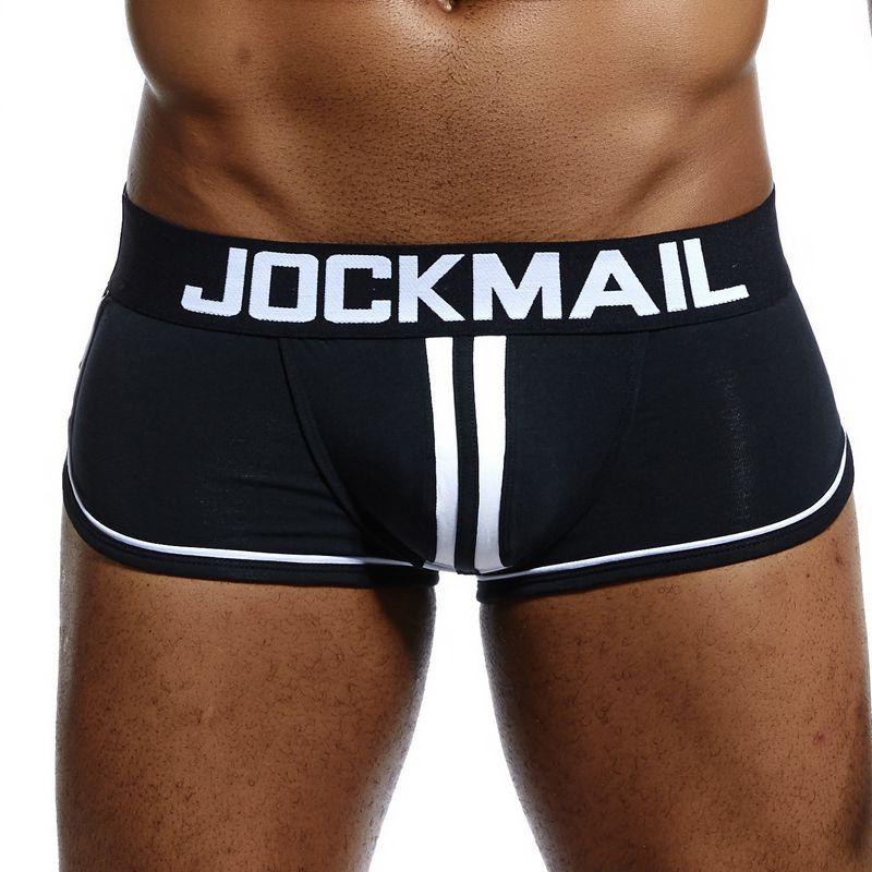 JockMail Ropa interior para hombre de algodón con cintura baja y suspensorio
