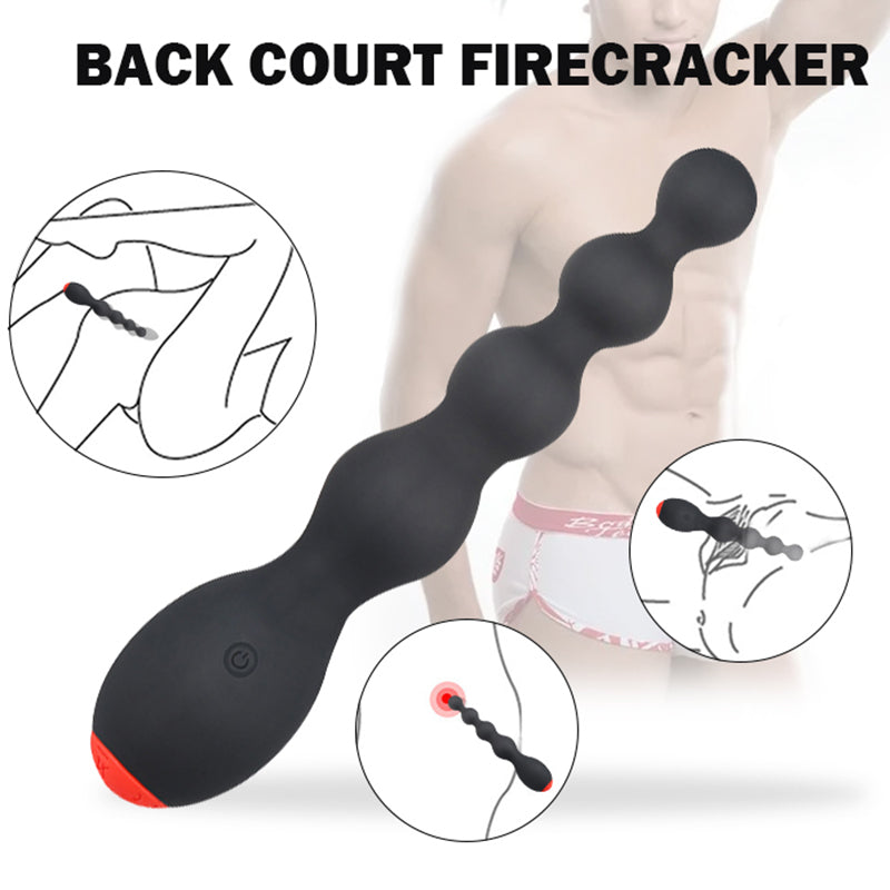 Adult Powerful Vibrator Prostate Exercise Multi-Frequency Posterior Pull Beads Anal Plug