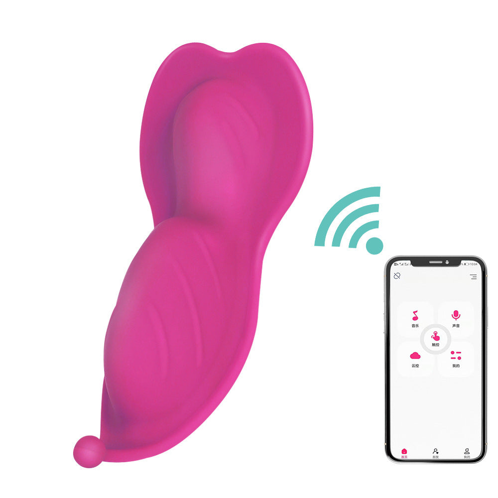 Remote Wear APP Wave Of Flowers Control remoto inalámbrico Parejas con potente masaje de vibración Puente sexual erótico