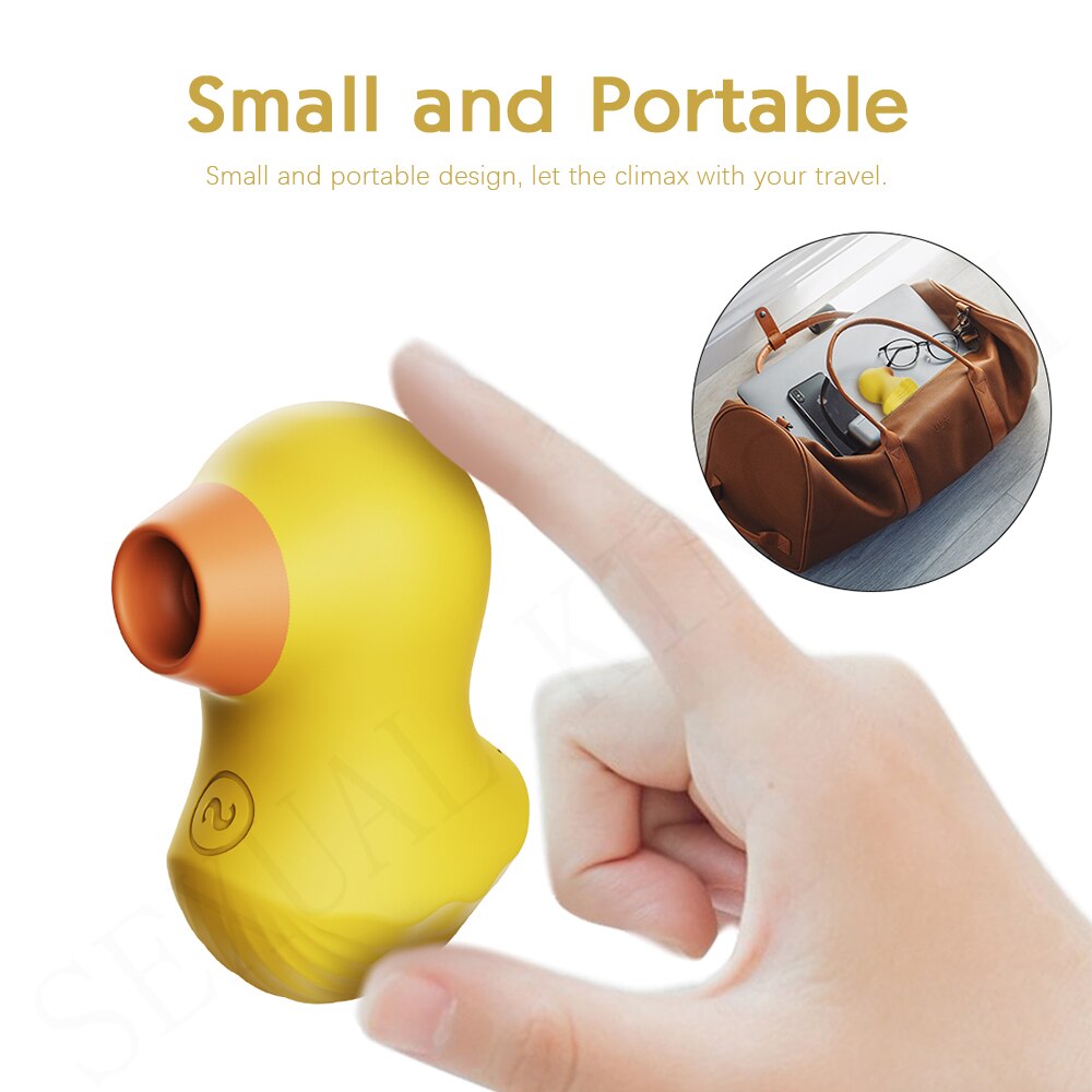 chupando pato vibrador