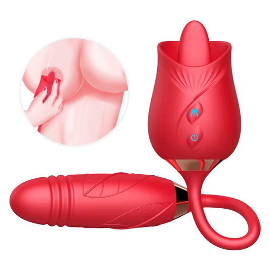 Orena Rose Mantinghua 3 Generaciones Vibrador de succión de doble cabeza