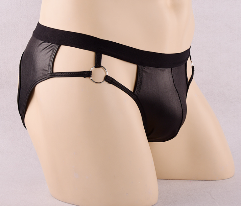 Ropa interior sexy de cuero PU para hombre