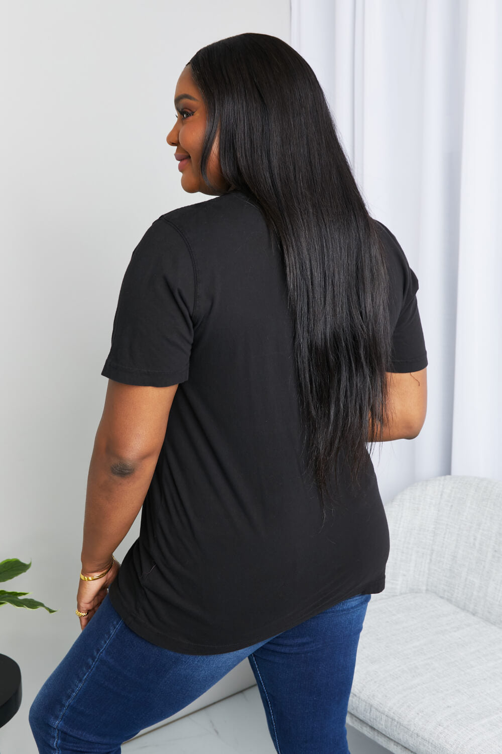 MineB Camiseta tipo túnica con gráfico de tamaño completo