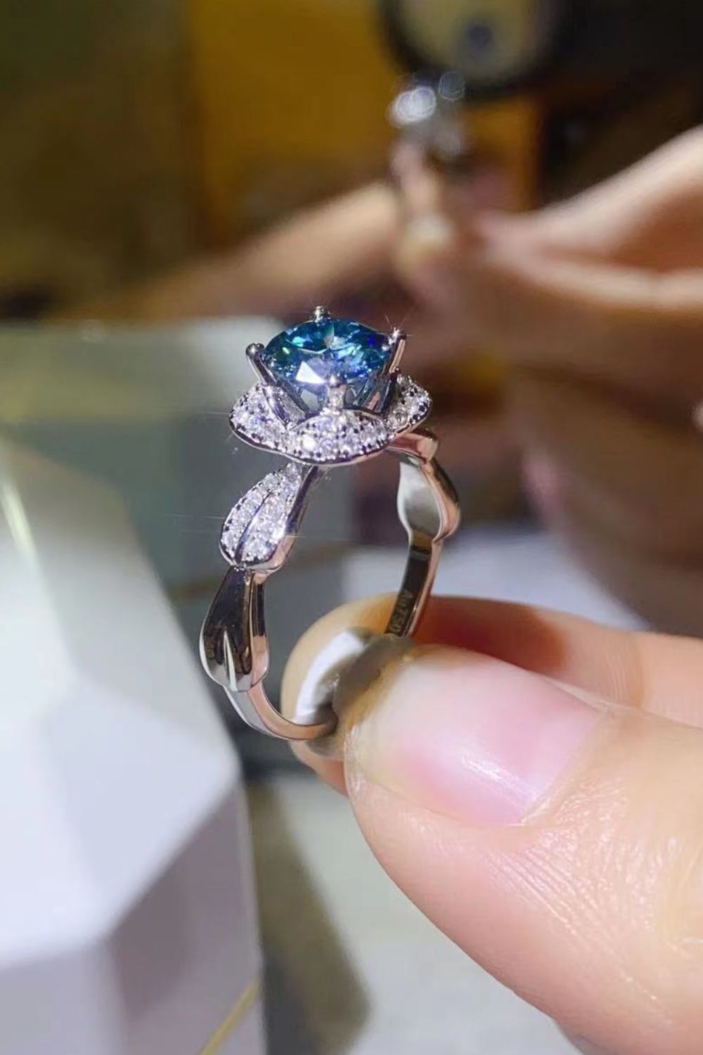 Anillo de moissanita de 1 quilate Better Love Next Time