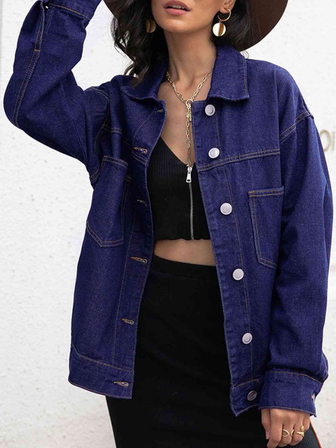 Chaqueta vaquera abotonada