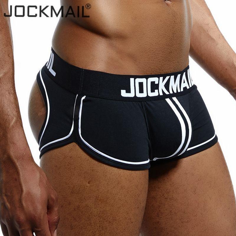 JockMail Ropa interior para hombre de algodón con cintura baja y suspensorio