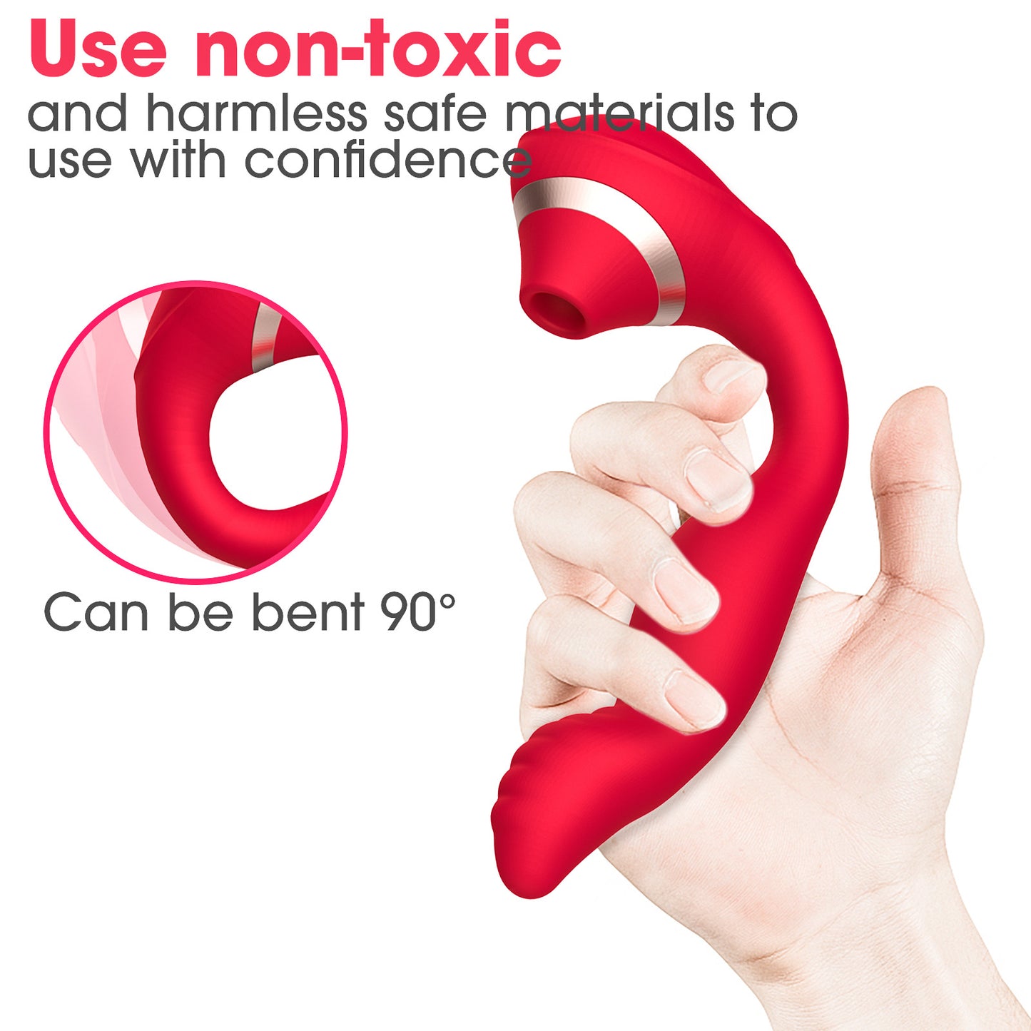 Cupid Magic Finger Sucking Vibrator Sex Toy Female Masturbator Massage Stick 7-Frequency Vibration