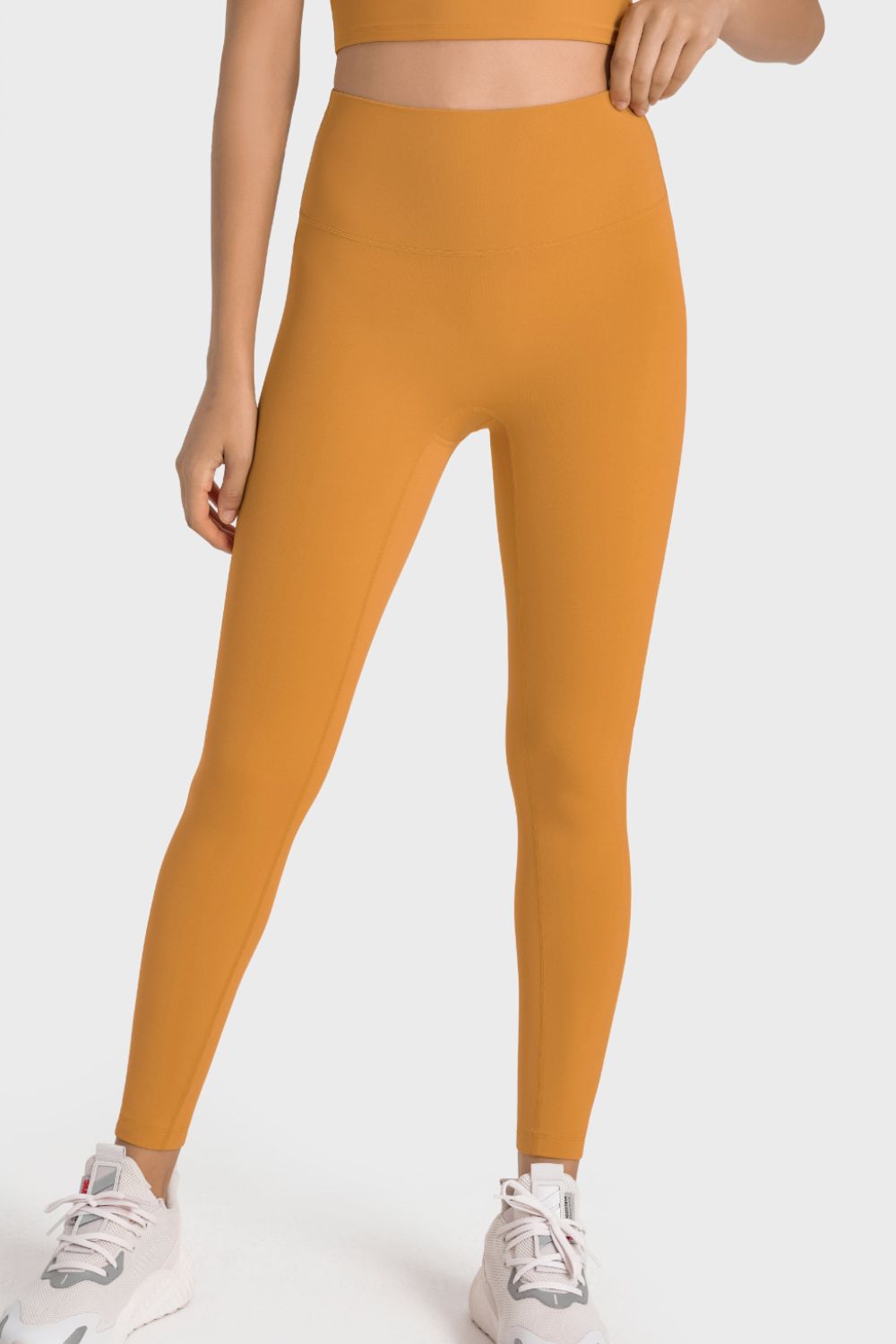 Leggings de yoga de tiro alto con cintura ancha