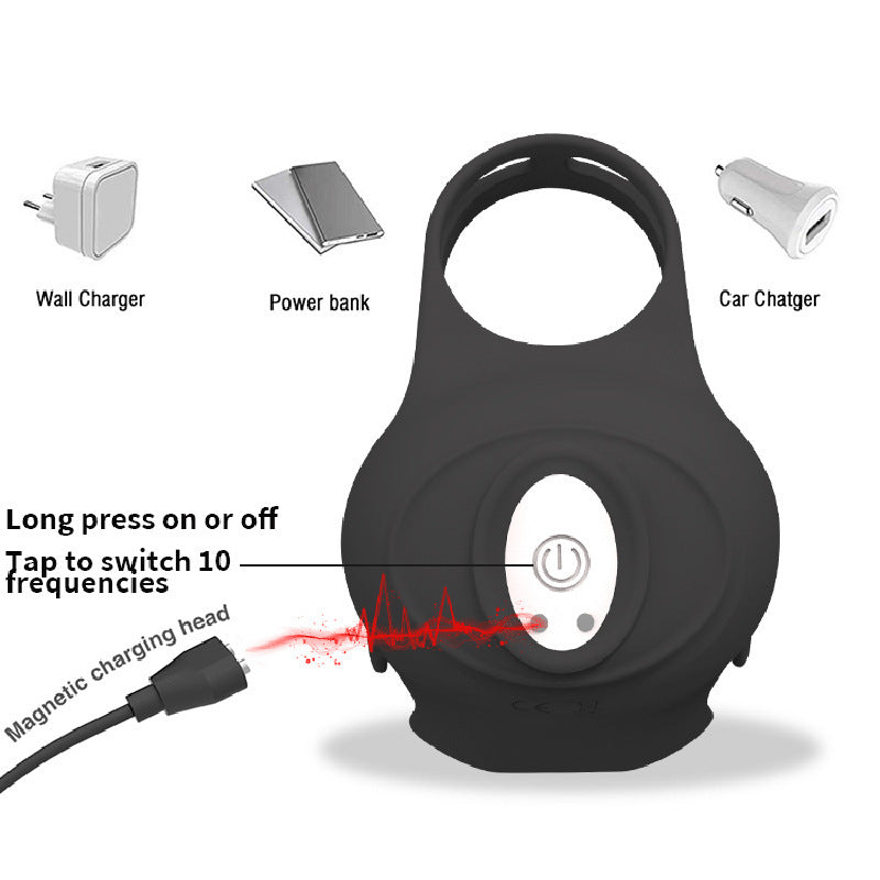 Male Double Ring Co-Vibration Device With Multi-Frequency Remote