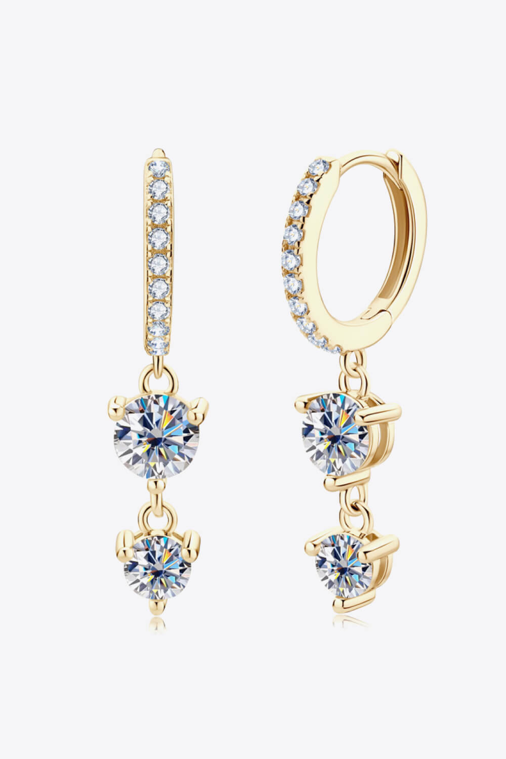 Be The One Aretes colgantes de moissanita