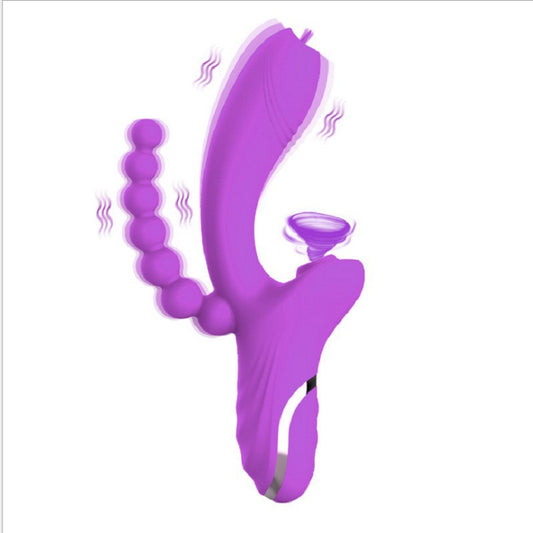 Rose Vibrator Vibrador para chupar y lamer la lengua 3 en 1 de segunda generación