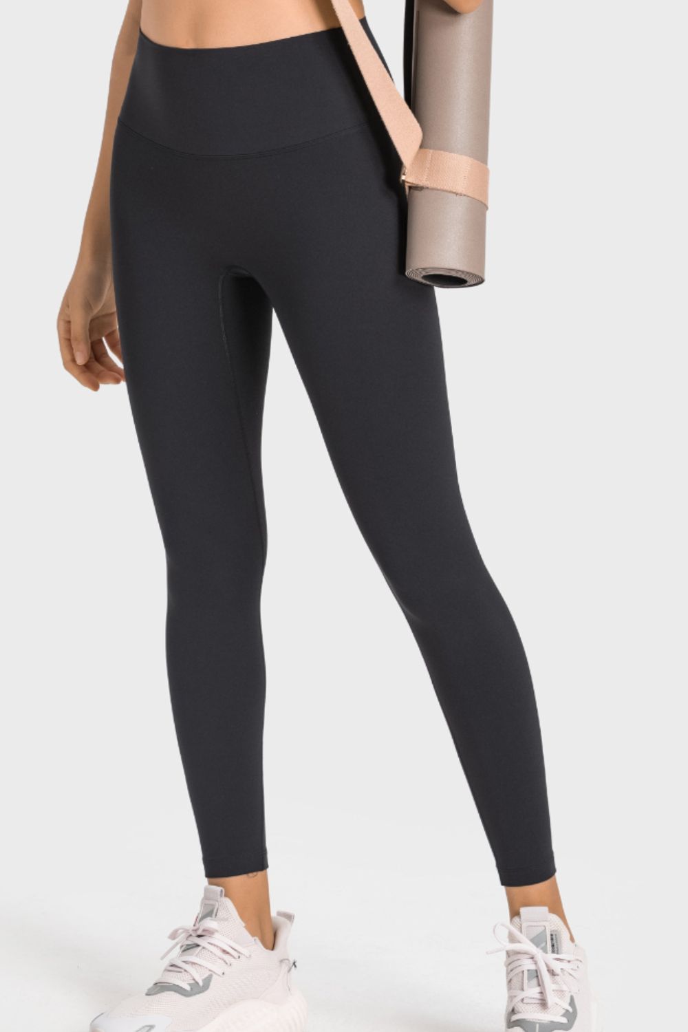 Leggings de yoga de tiro alto con cintura ancha