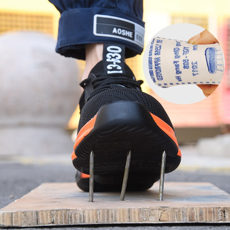 Zapatos de seguridad Botas para hombres Zapatos con punta de acero
