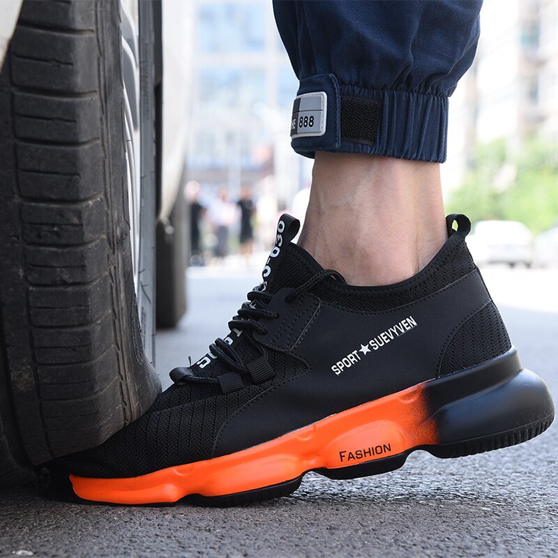 Zapatos de seguridad Botas para hombres Zapatos con punta de acero