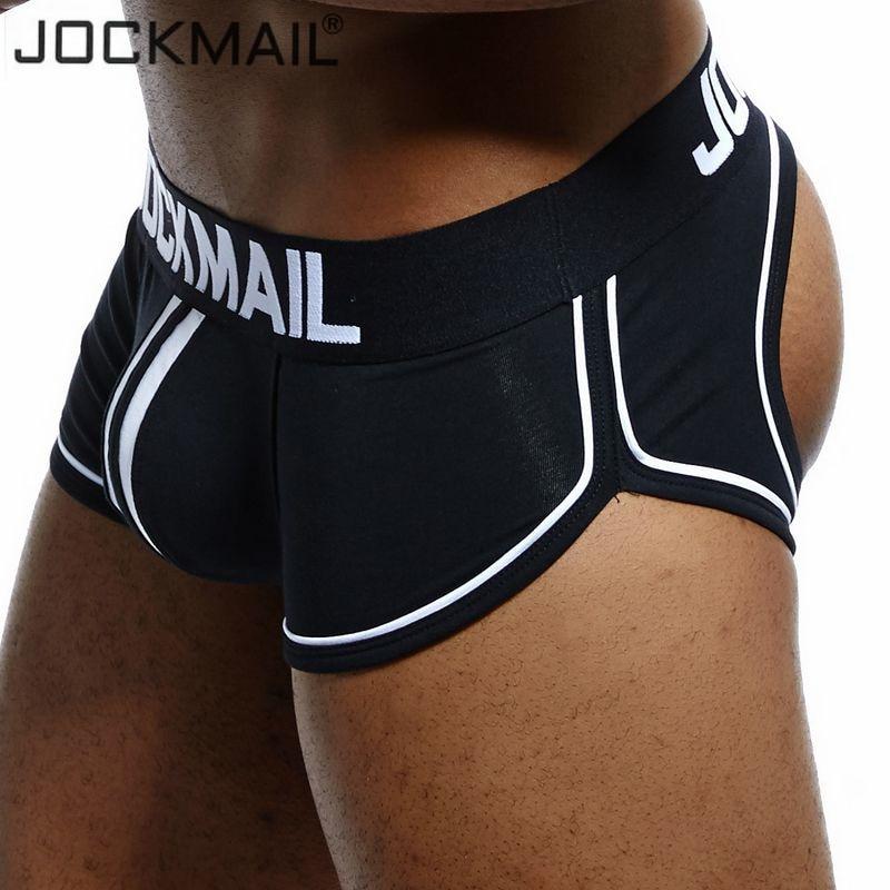 JockMail Ropa interior para hombre de algodón con cintura baja y suspensorio