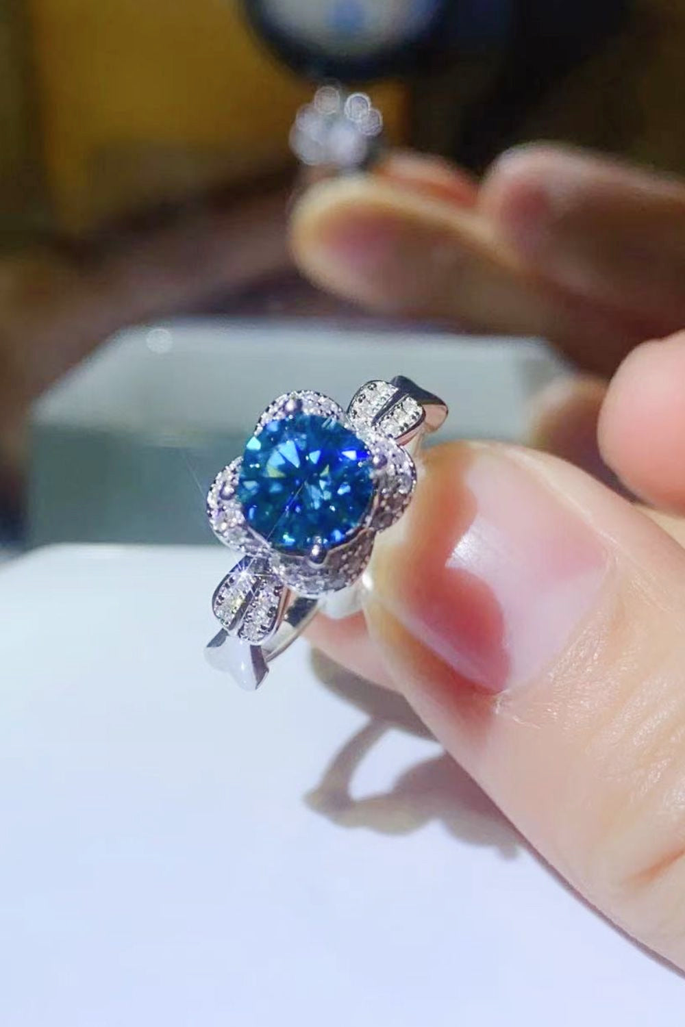 Anillo de moissanita de 1 quilate Better Love Next Time