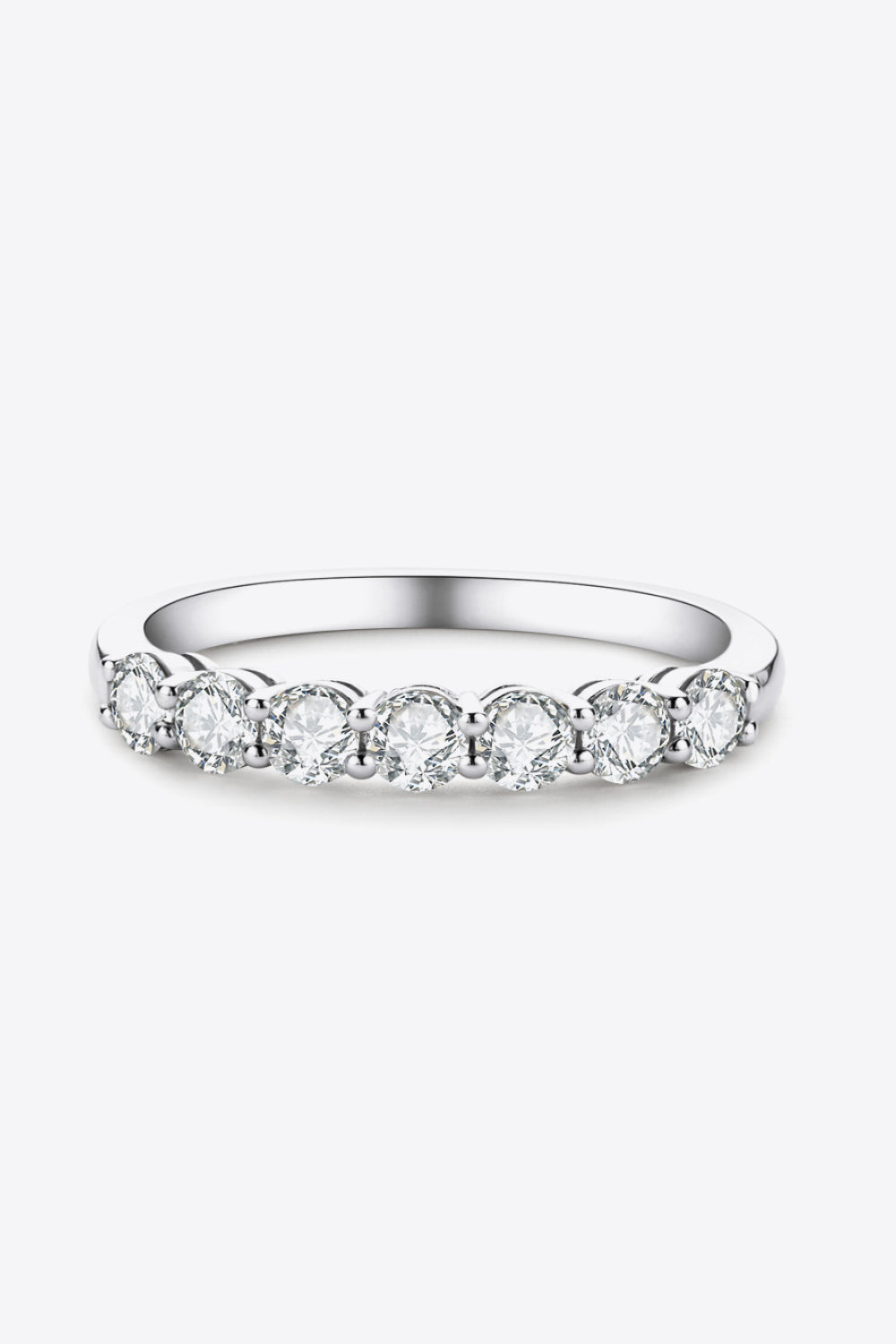 Can't Stop Your Shine Moissanite Anillo chapado en platino