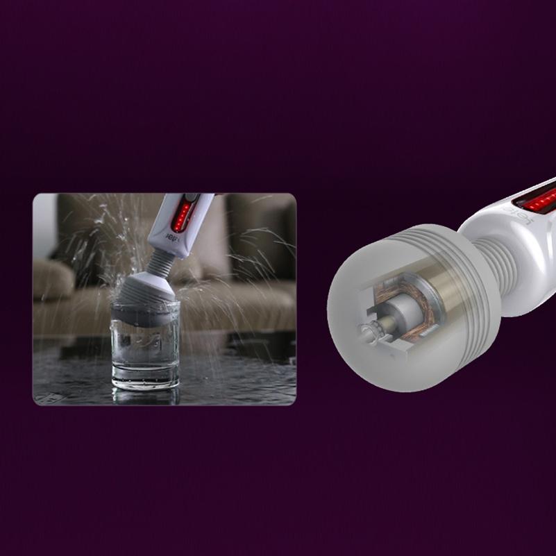 Masajeador de vibración potente de mano giratorio LETEN 360