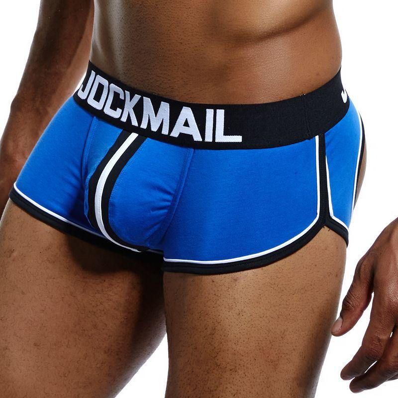 JockMail Ropa interior para hombre de algodón con cintura baja y suspensorio