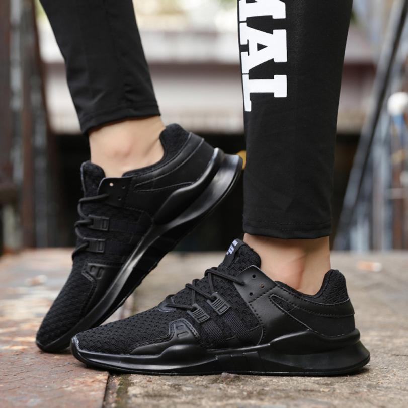 Zapatos deportivos para caminar y correr para hombres adultos, zapatillas con cordones