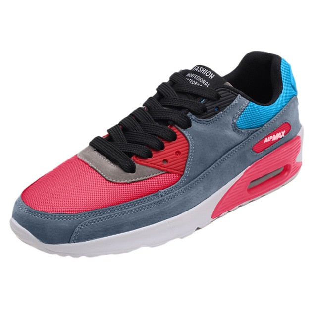 Zapatos para correr para hombre, zapatillas ligeras de malla de aire para hombre, zapatos deportivos antideslizantes con cordones y punta redonda para exteriores