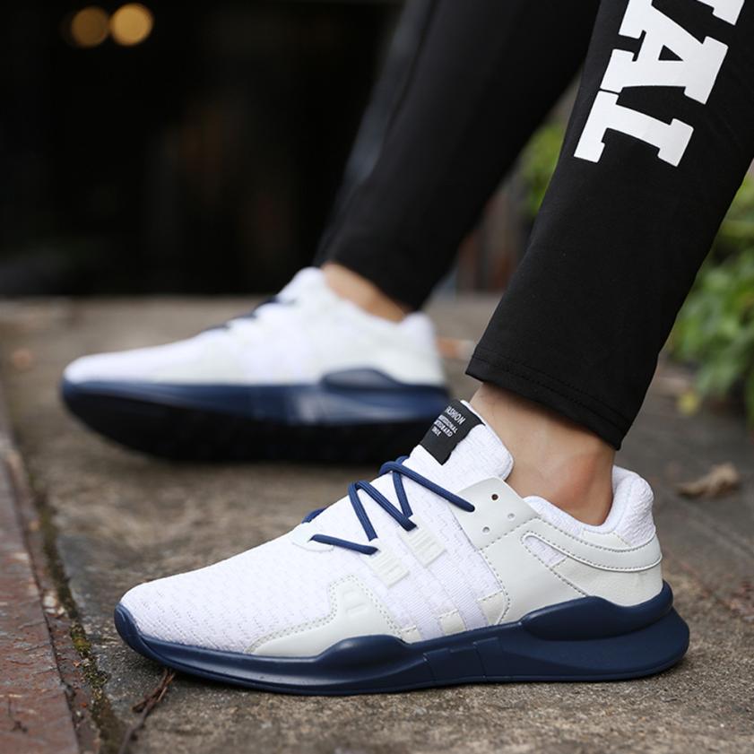 Zapatos deportivos para caminar y correr para hombres adultos, zapatillas con cordones