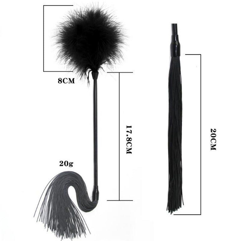 Palo de látigo de plumas