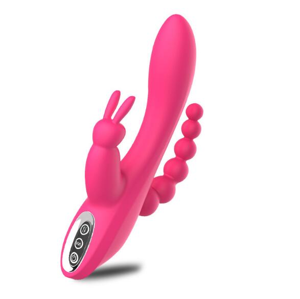 Vibrador de conejo recargable impermeable de 12 velocidades