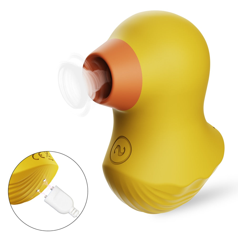 chupando pato vibrador