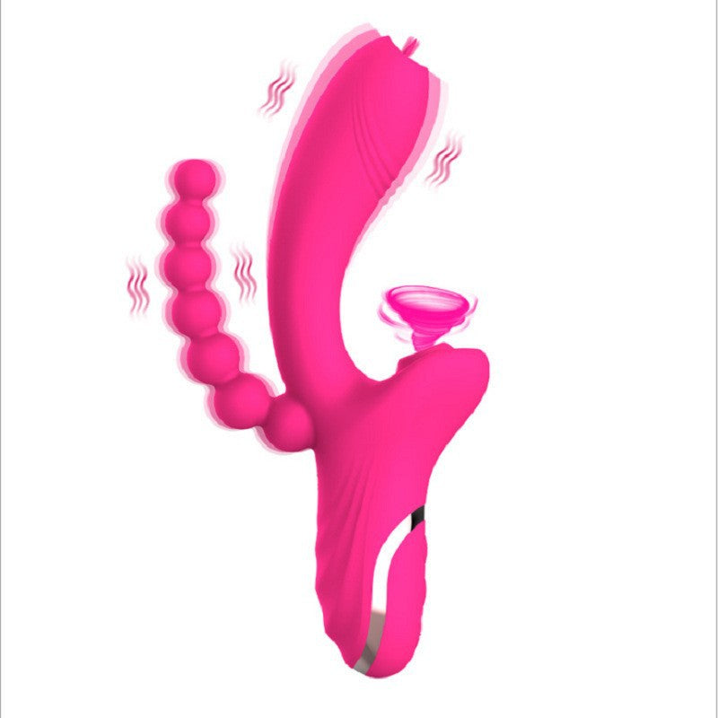 Rose Vibrator Vibrador para chupar y lamer la lengua 3 en 1 de segunda generación