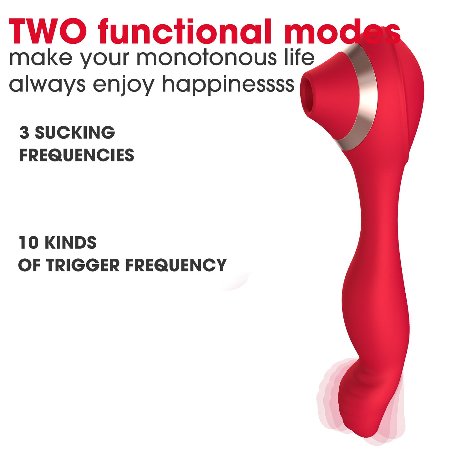 Cupid Magic Finger Sucking Vibrator Sex Toy Female Masturbator Massage Stick 7-Frequency Vibration