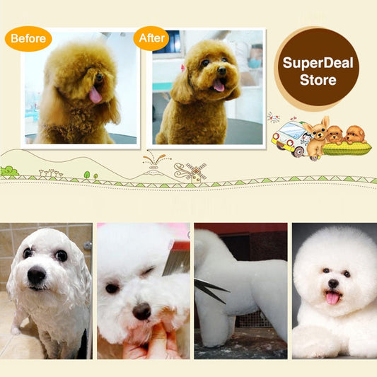 Cortapelos para perros y gatos, cortapelos profesional para perros, kit de peluquero, recargable por USB, cortadora de pelo para mascotas de bajo ruido, batería de pantalla