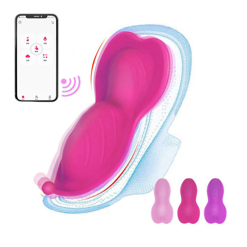Remote Wear APP Wave Of Flowers Control remoto inalámbrico Parejas con potente masaje de vibración Puente sexual erótico