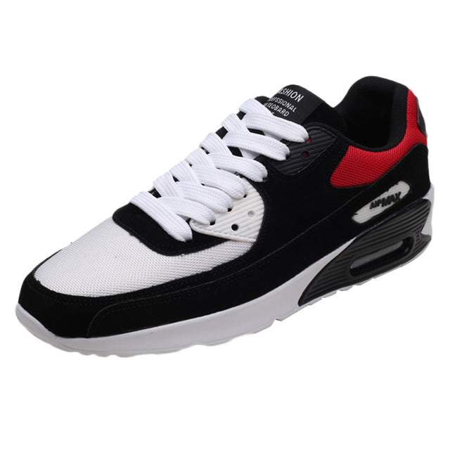 Zapatos para correr para hombre, zapatillas ligeras de malla de aire para hombre, zapatos deportivos antideslizantes con cordones y punta redonda para exteriores