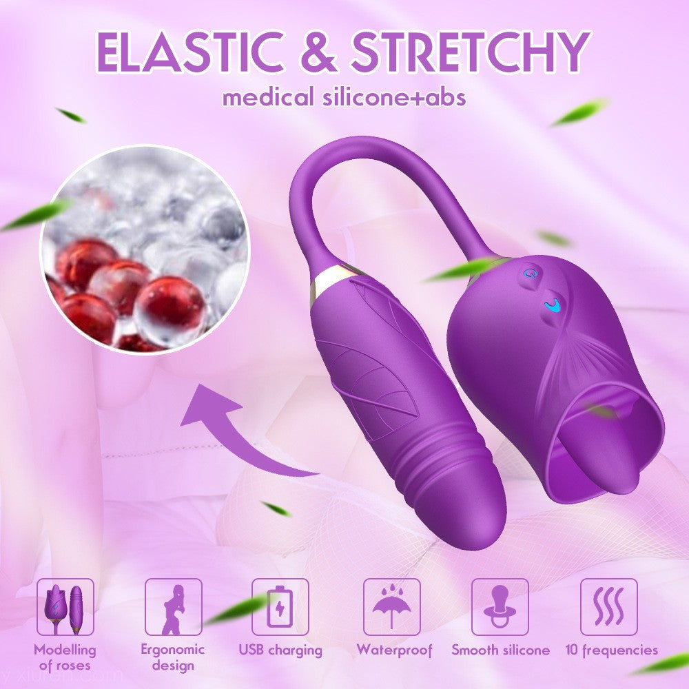 Orena Rose Mantinghua 3 Generaciones Vibrador de succión de doble cabeza