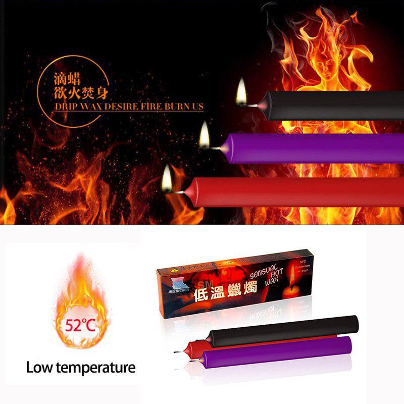 3pcs/set Low Temperature Candle Bdsm Drip Candles