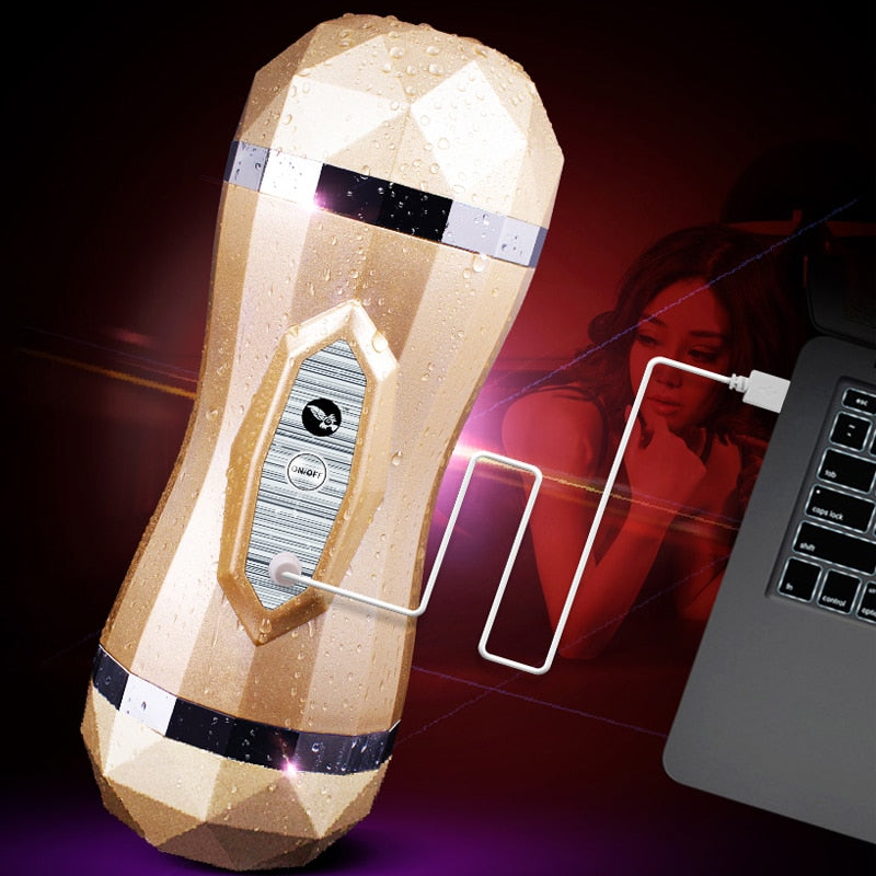 Gelugee Male Masturbator Vibrator