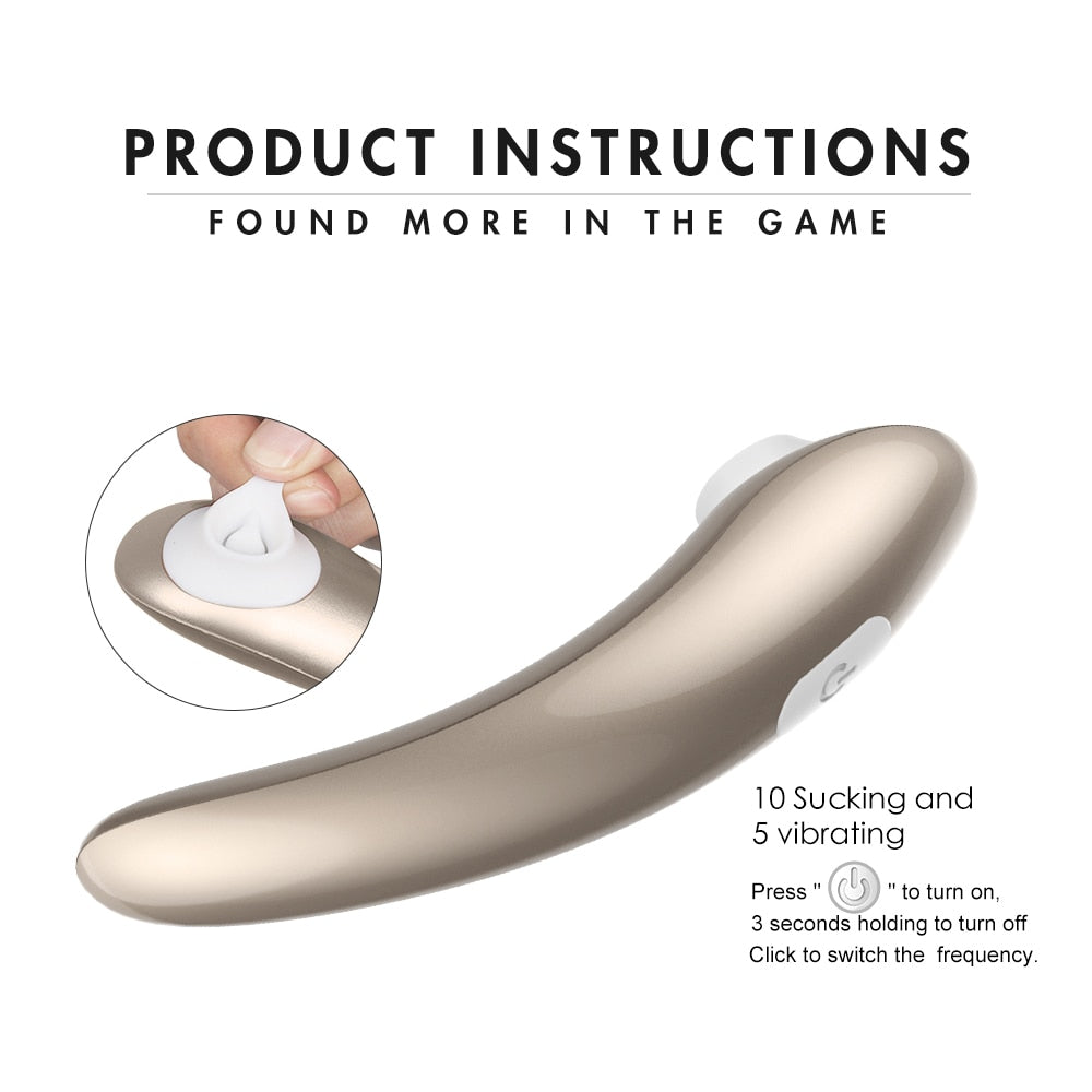 SHANDE Clitoris Stimulator Sucking Vibrator for Woman