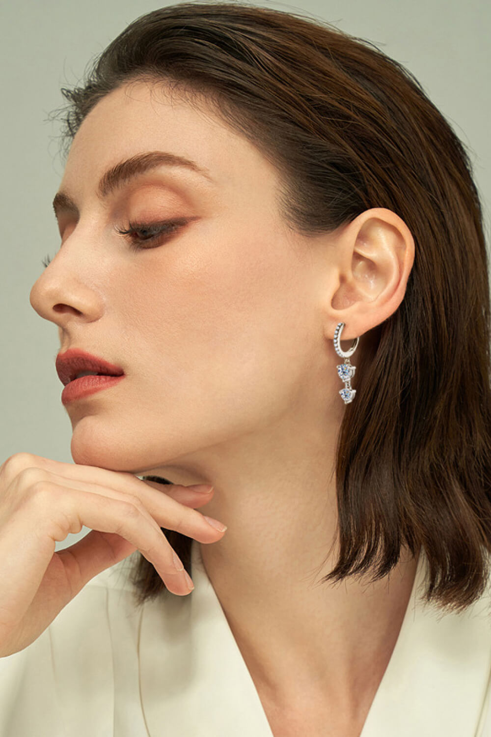 Be The One Aretes colgantes de moissanita