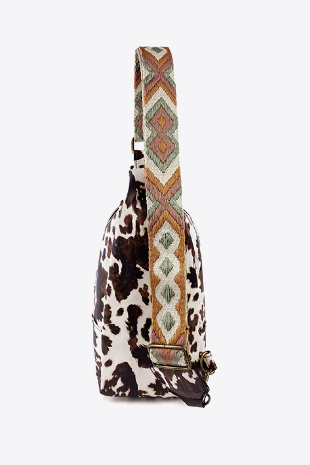 Printed PU Leather Sling Bag