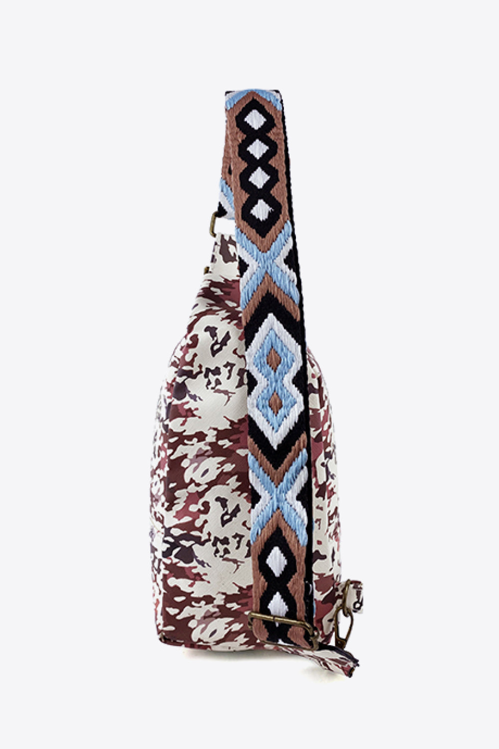 Printed PU Leather Sling Bag