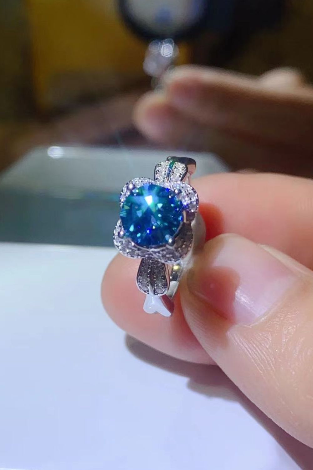 Anillo de moissanita de 1 quilate Better Love Next Time