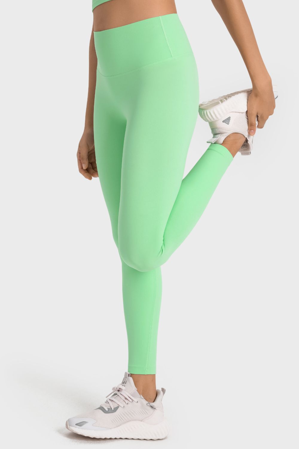 Leggings de yoga de tiro alto con cintura ancha