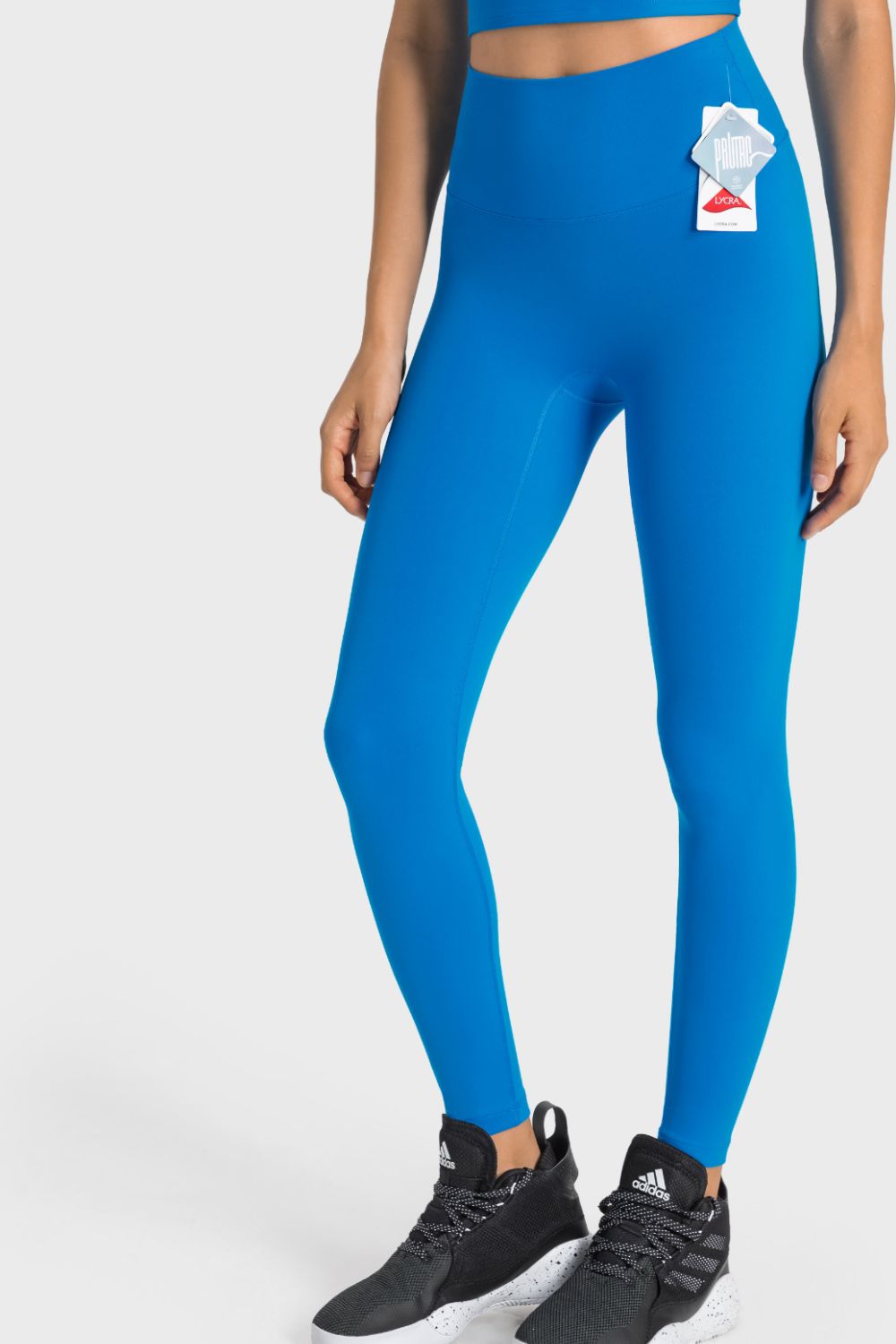 Leggings de yoga de tiro alto con cintura ancha