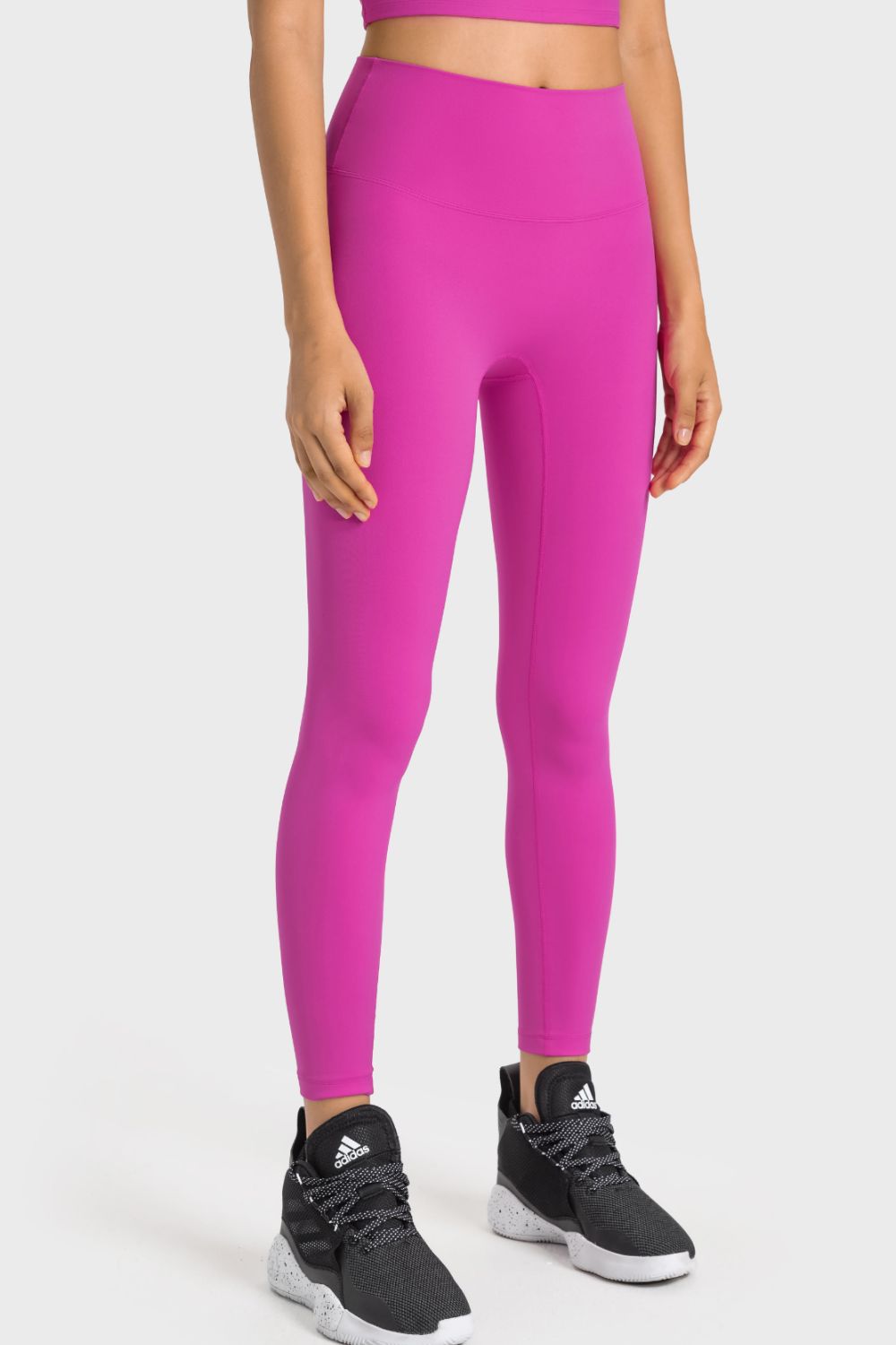 Leggings de yoga de tiro alto con cintura ancha