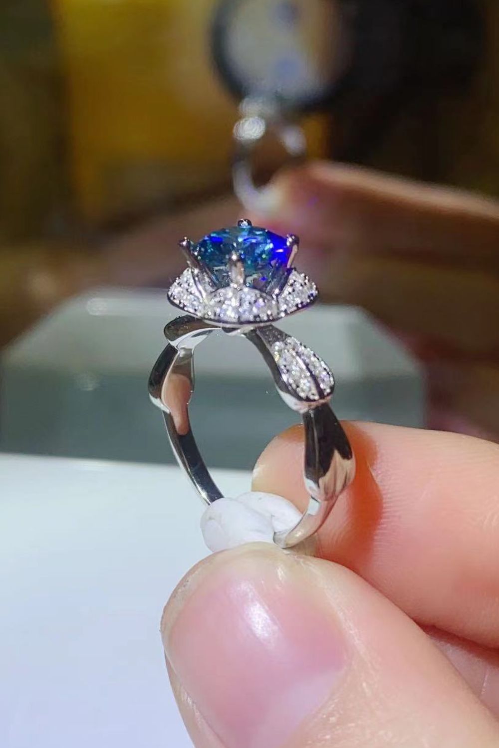 Anillo de moissanita de 1 quilate Better Love Next Time