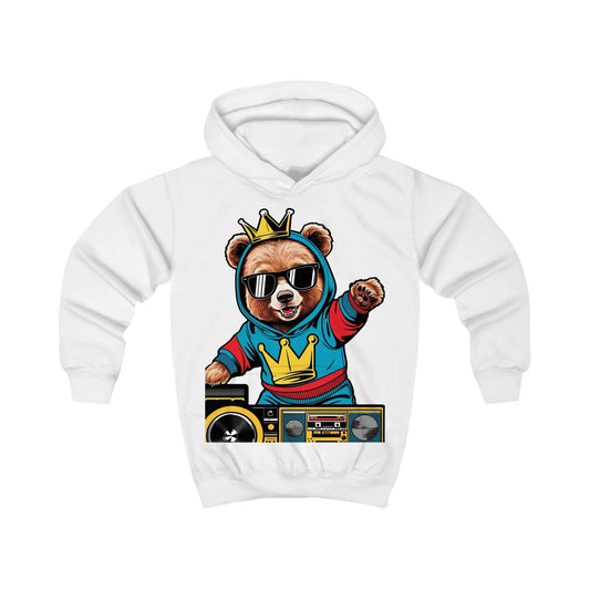 Savagely Snatched Kids Party Bear DJ Hoodie